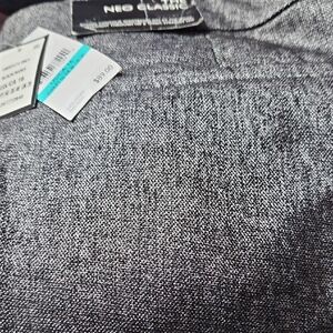 Nine West Metallic Gray Flare Pants